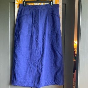 Carleen cobalt workwear skirt